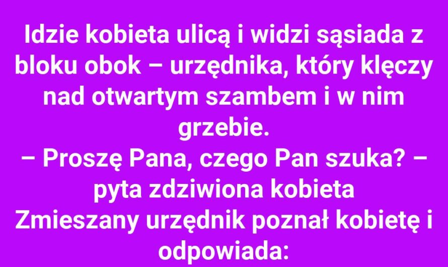 Urzędnik w niecodziennej sytuacji